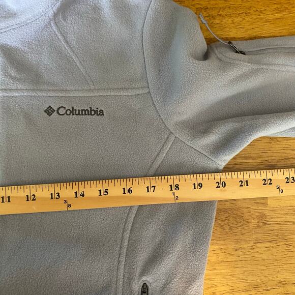 Columbia Women's Medium Fast Trek II Fleece‎ Jacket Full Zip Tradewinds Grey - Picture 13 of 14
